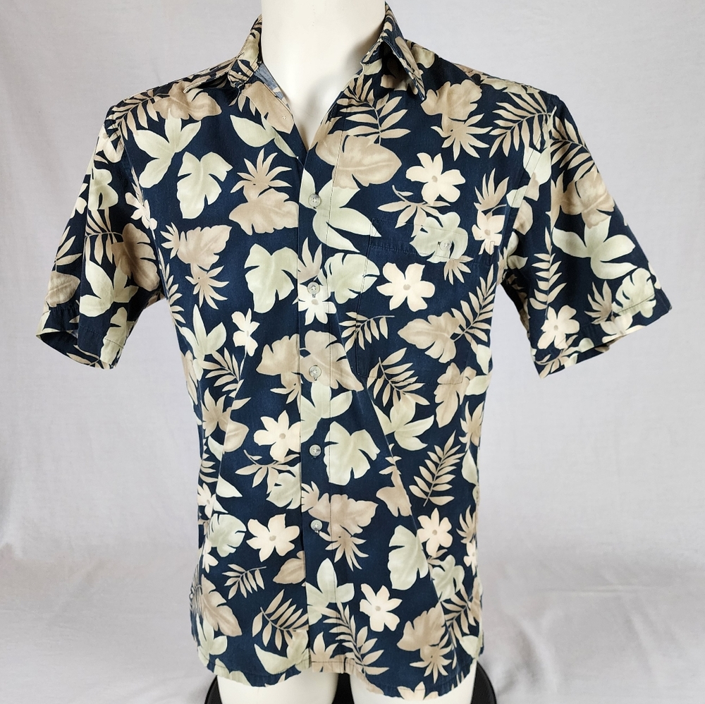 Campia Moda Men's Floral Hawaiian Shirt (Small)
